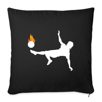 BRENNDER SEITFALLZIEHER - FOOTBALL PLAYER MOTIF - Sofa pillowcase 17,3'' x 17,3'' (45 x 45 cm) - black - Front