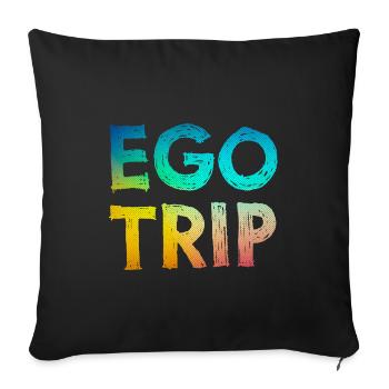 Egotrip - Sofakissenbezug 45 x 45 cm - Schwarz - Vorne