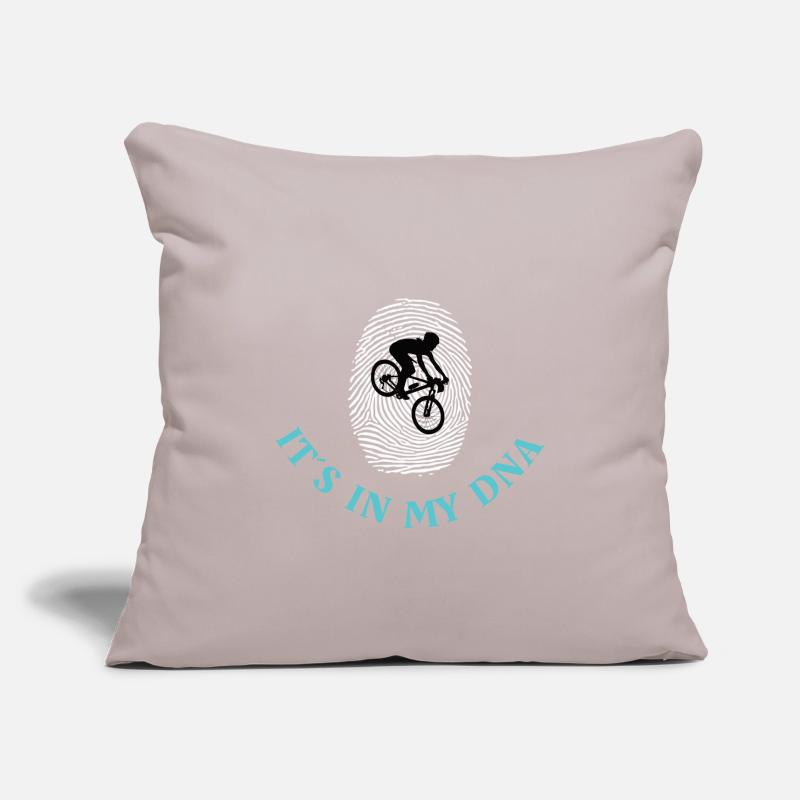 VTT: c'est dans mon ADN Housse de coussin décorative 45 x 45 cm