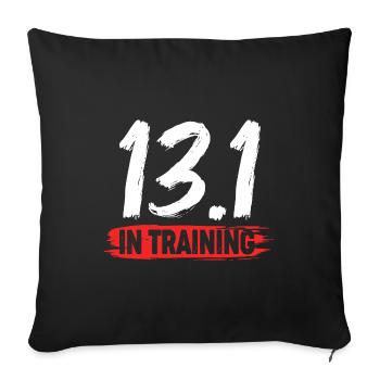 Marathon Half Marathon Marathon Runner - Sofa pillowcase 17,3'' x 17,3'' (45 x 45 cm) - black - Front