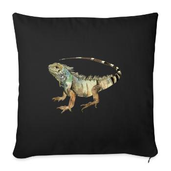 Liguane - Housse de coussin décorative 45 x 45 cm - noir - Devant