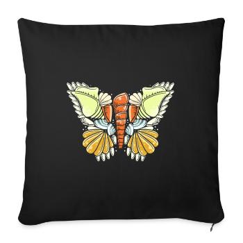 Shell Shell Collector - Sofa pillowcase 17,3'' x 17,3'' (45 x 45 cm) - black - Front