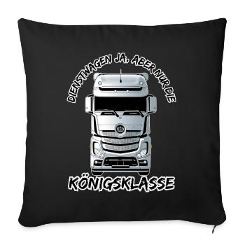 Dienstwagen ja, aber nur die Königsklasse - Sofakissenbezug 45 x 45 cm - Schwarz - Vorne
