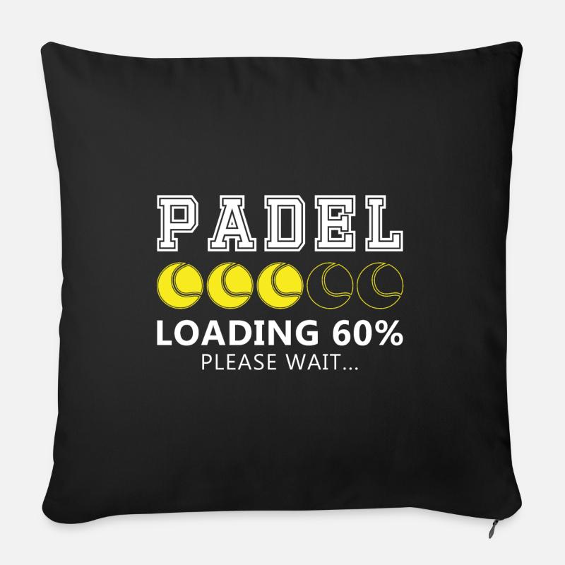 Padel-Beladung - Sofakissenbezug 45 x 45 cm - Schwarz