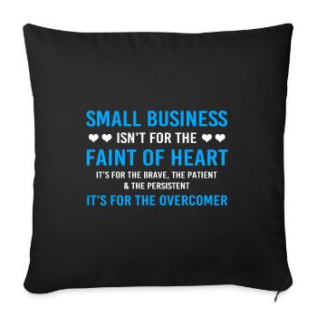 Entrepreneur Workaholic - Sofa pillowcase 17,3'' x 17,3'' (45 x 45 cm) - black - Front