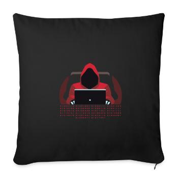 Hacker Binär Code - Sofakissenbezug 45 x 45 cm - Schwarz - Vorne
