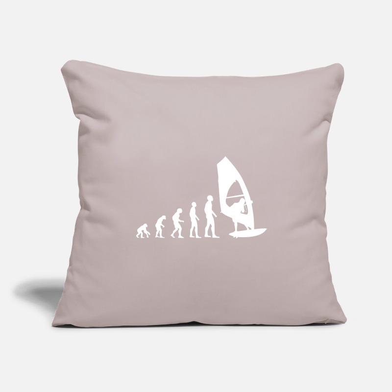 Planche à voile Planche à voile Evolution Surf de windsurffer Surf Housse de coussin décorative 45 x 45 cm