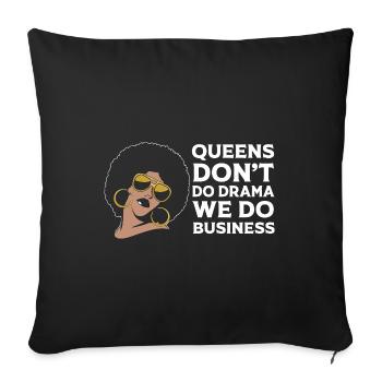 Entrepreneur bourreau de travail - Housse de coussin décorative 45 x 45 cm - noir - Devant