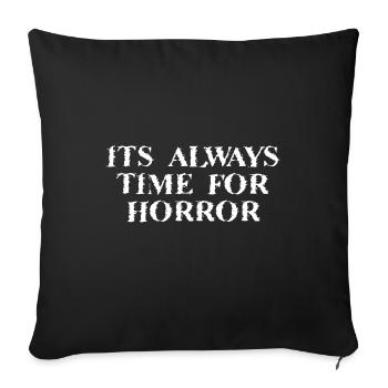 Horreur Sort d’Halloween - Housse de coussin décorative 45 x 45 cm - noir - Devant