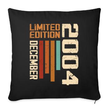 December 2004 - 2004 December - Sofa pillowcase 17,3'' x 17,3'' (45 x 45 cm) - black - Front