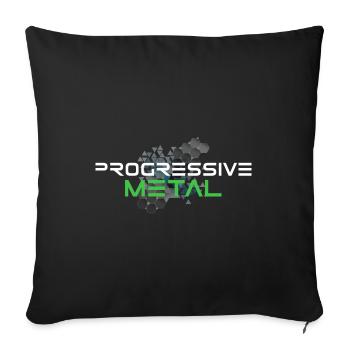 Metal progressif | Metal, Metalcore, Musique - Housse de coussin décorative 45 x 45 cm - noir - Devant