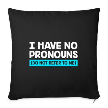 Queer Gender Vielfalt Gay pride LGBT - Sofakissenbezug 45 x 45 cm - Schwarz - Vorne