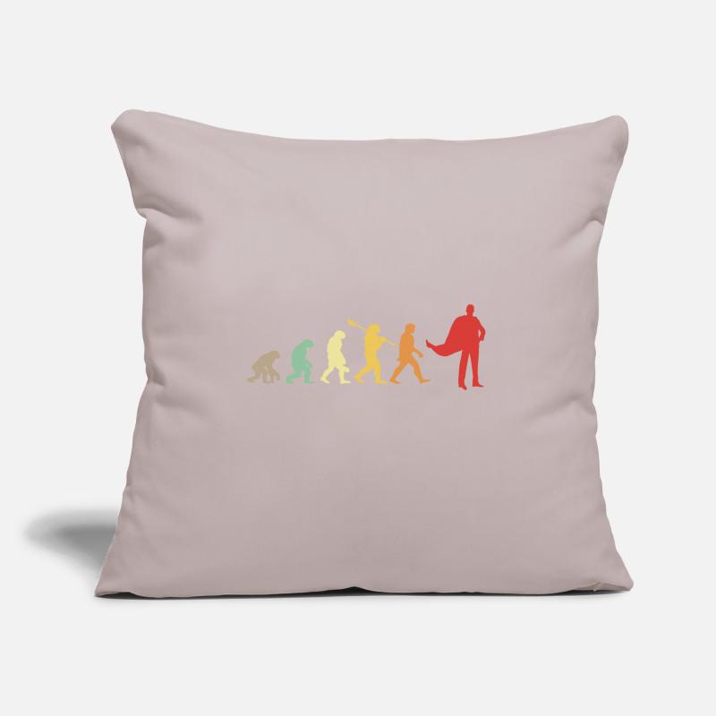 Darwin evolution for Supermans 🦸 ♂️ Sofa pillowcase 17,3'' x 17,3'' (45 x 45 cm)