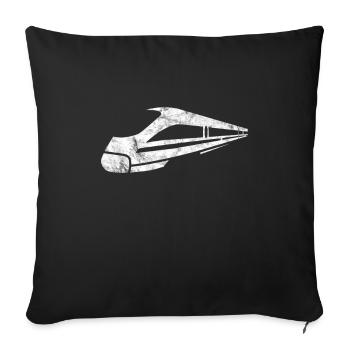 Chef de section de train - Housse de coussin décorative 45 x 45 cm - noir - Devant