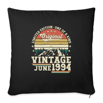 Original Juni Jahrgang 1994 28. Geburtstag Herren - Sofakissenbezug 45 x 45 cm - Schwarz - Vorne