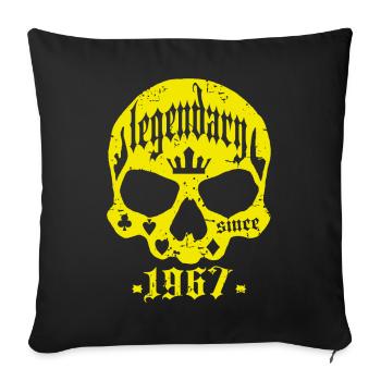 Legendary since 1967 - Sofa pillowcase 17,3'' x 17,3'' (45 x 45 cm) - black - Front