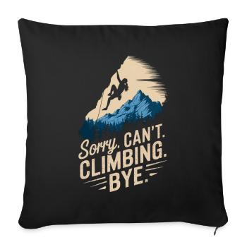 Climbing Free Climbing Rock Climbing for Women - Sofa pillowcase 17,3'' x 17,3'' (45 x 45 cm) - black - Front