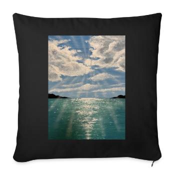 Sunshine - Sofa pillowcase 17,3'' x 17,3'' (45 x 45 cm) - black - Front