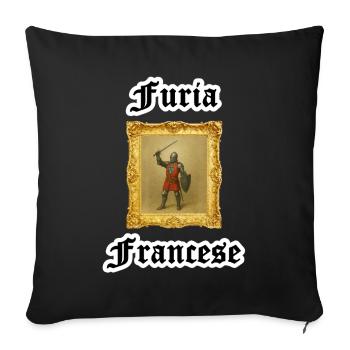 Furia Francese - Sofa pillowcase 17,3'' x 17,3'' (45 x 45 cm) - black - Front