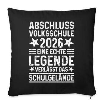 Elementary School Graduation 2026 Legend School Grounds - Sofa pillowcase 17,3'' x 17,3'' (45 x 45 cm) - black - Front