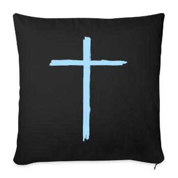 Jesus Christ Cross Christianity - Sofa pillowcase 17,3'' x 17,3'' (45 x 45 cm) - black - Front