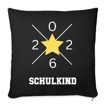 Schulkind 2026 - Sofakissenbezug 45 x 45 cm - Schwarz - Vorne