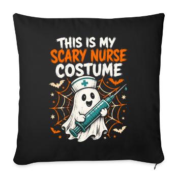 Nurse Nurse Halloween - Sofa pillowcase 17,3'' x 17,3'' (45 x 45 cm) - black - Front