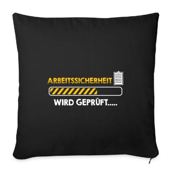 Fachkraft Arbeitssicherheit Ladebalken - Sofakissenbezug 45 x 45 cm - Schwarz - Vorne
