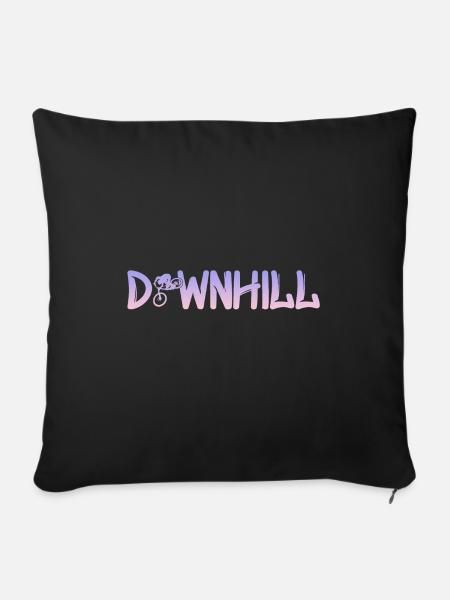 Downhill - Sofakissenbezug 45 x 45 cm - Schwarz