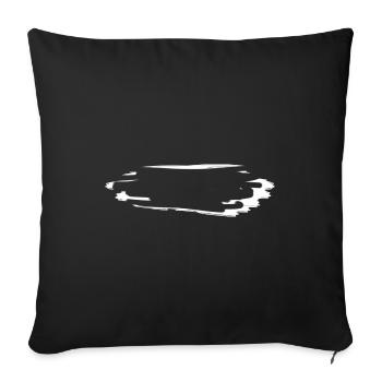 Dash Symbol Cracks - Sofa pillowcase 17,3'' x 17,3'' (45 x 45 cm) - black - Front