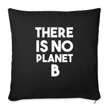 Il n'y a pas de planète B - Housse de coussin décorative 45 x 45 cm - noir - Devant