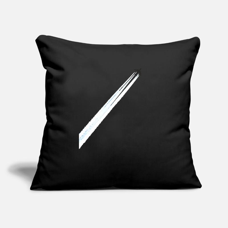 code stripe airplane pilot pilot Chemtrail Sofa pillowcase 17,3'' x 17,3'' (45 x 45 cm)