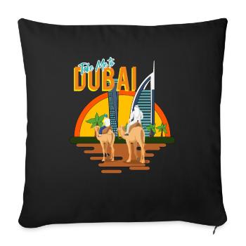 TAKE ME TO DUBAI - Sofa pillowcase 17,3'' x 17,3'' (45 x 45 cm) - black - Front