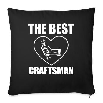 Artisan bricoleur Artisan Artisan Outil Construction - Housse de coussin décorative 45 x 45 cm - noir - Devant