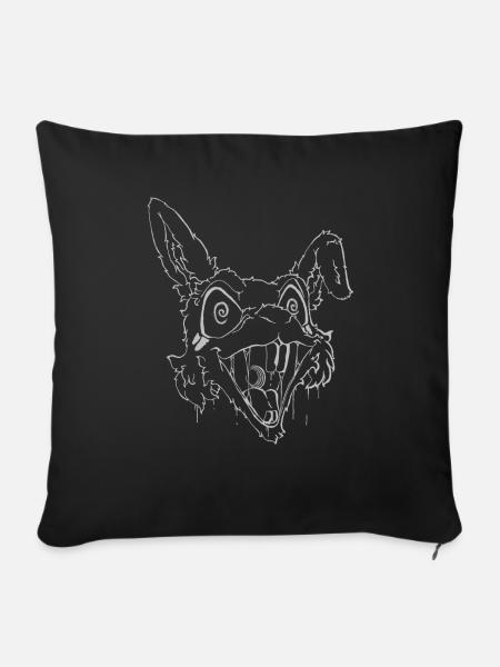 Stoned Rabbit Logo - Sofakissenbezug 45 x 45 cm - Schwarz