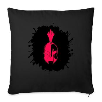 Éclaboussures de Sparte - Housse de coussin décorative 45 x 45 cm - noir - Devant
