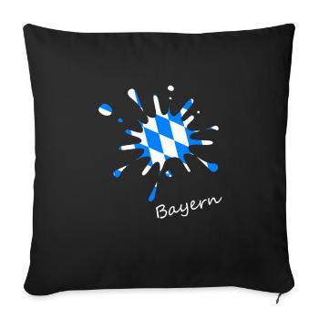 Bayern Bavaria - Sofakissenbezug 45 x 45 cm - Schwarz - Vorne