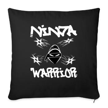 Ninja Warrior - Sofa pillowcase 17,3'' x 17,3'' (45 x 45 cm) - black - Front