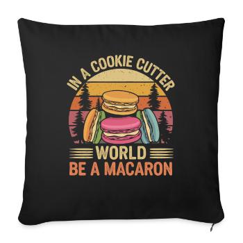 Colourful diversity instead of uniformity - Sofa pillowcase 17,3'' x 17,3'' (45 x 45 cm) - black - Front