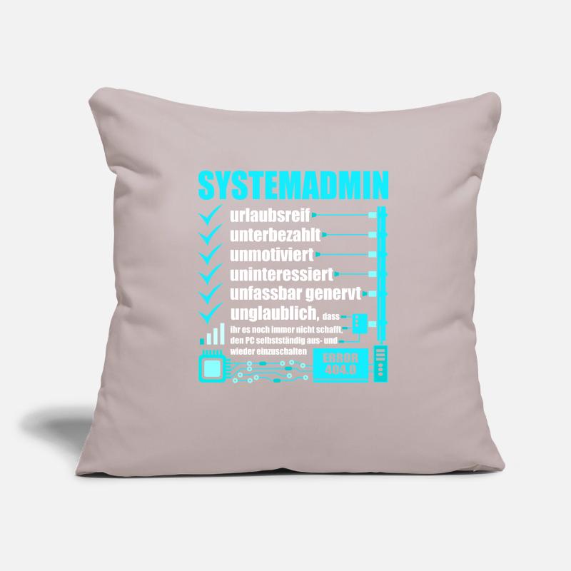Systemadministrator, IT-Support, Netzwerkadmin, PC Sofakissenbezug 45 x 45 cm