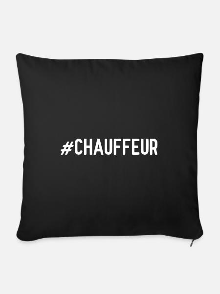 Chauffeur - Sofakissenbezug 45 x 45 cm - Schwarz
