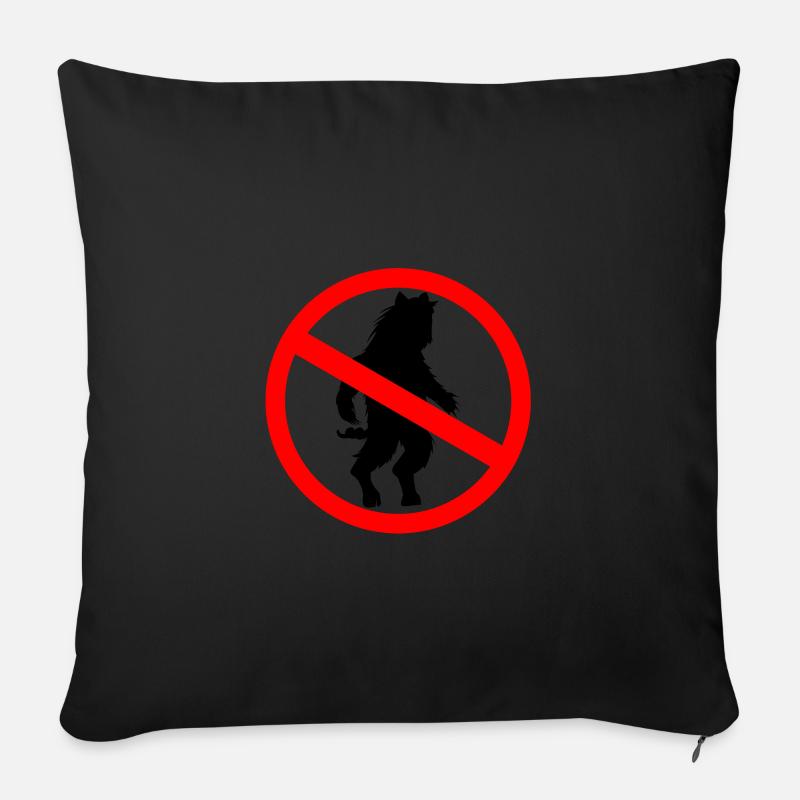 ManBearPig - Sofakissenbezug 45 x 45 cm - Schwarz
