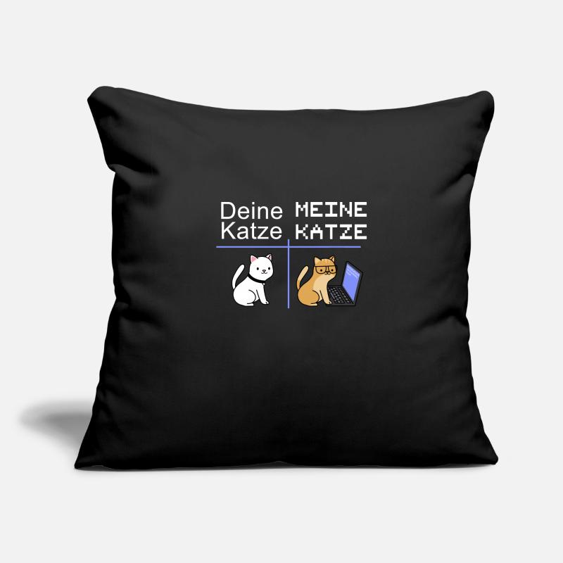 Nerd Informatiker mit Katze Geschenk IT Katzen Sofakissenbezug 45 x 45 cm