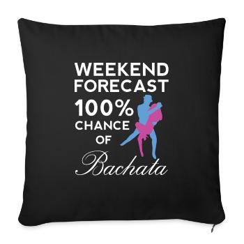 Bachata Funny Dance Salsa Cumbia Merengue Music - Sofa pillowcase 17,3'' x 17,3'' (45 x 45 cm) - black - Front