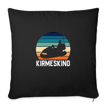 Cadeau de fête foraine et fête foraine - Housse de coussin décorative 45 x 45 cm - noir - Devant