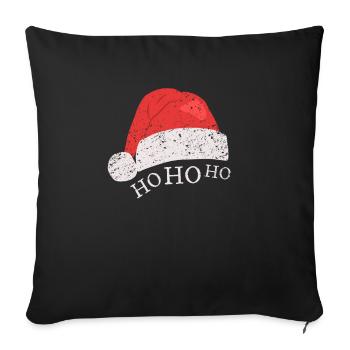 Christmas Ho Ho Ho - Sofa pillowcase 17,3'' x 17,3'' (45 x 45 cm) - black - Front