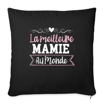 The World's Best Grandma Mother's Day - Sofa pillowcase 17,3'' x 17,3'' (45 x 45 cm) - black - Front