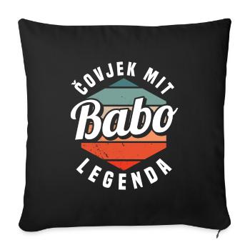 Babo Bosnien Vater Bosnischer Papa Balkan Bosna - Sofakissenbezug 45 x 45 cm - Schwarz - Vorne
