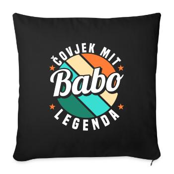 Babo Bosnien Vater Bosnischer Papa Balkan Bosna - Sofakissenbezug 45 x 45 cm - Schwarz - Vorne