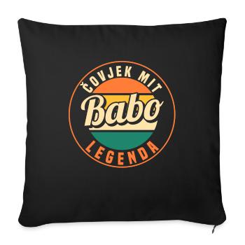 Babo Bosnien Vater Bosnischer Papa Balkan Bosna - Sofakissenbezug 45 x 45 cm - Schwarz - Vorne